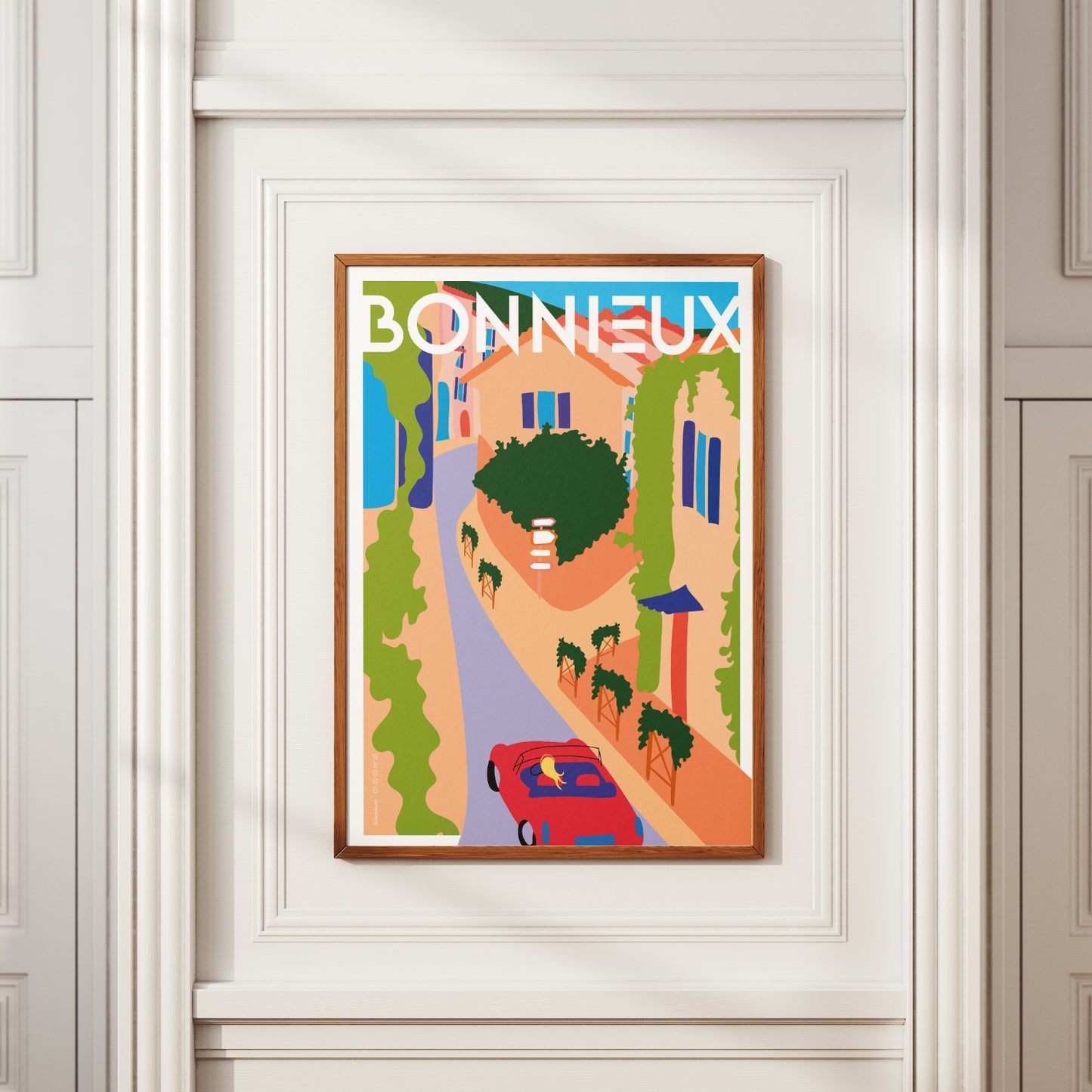 AFFICHE PROVENCE - BONNIEUX