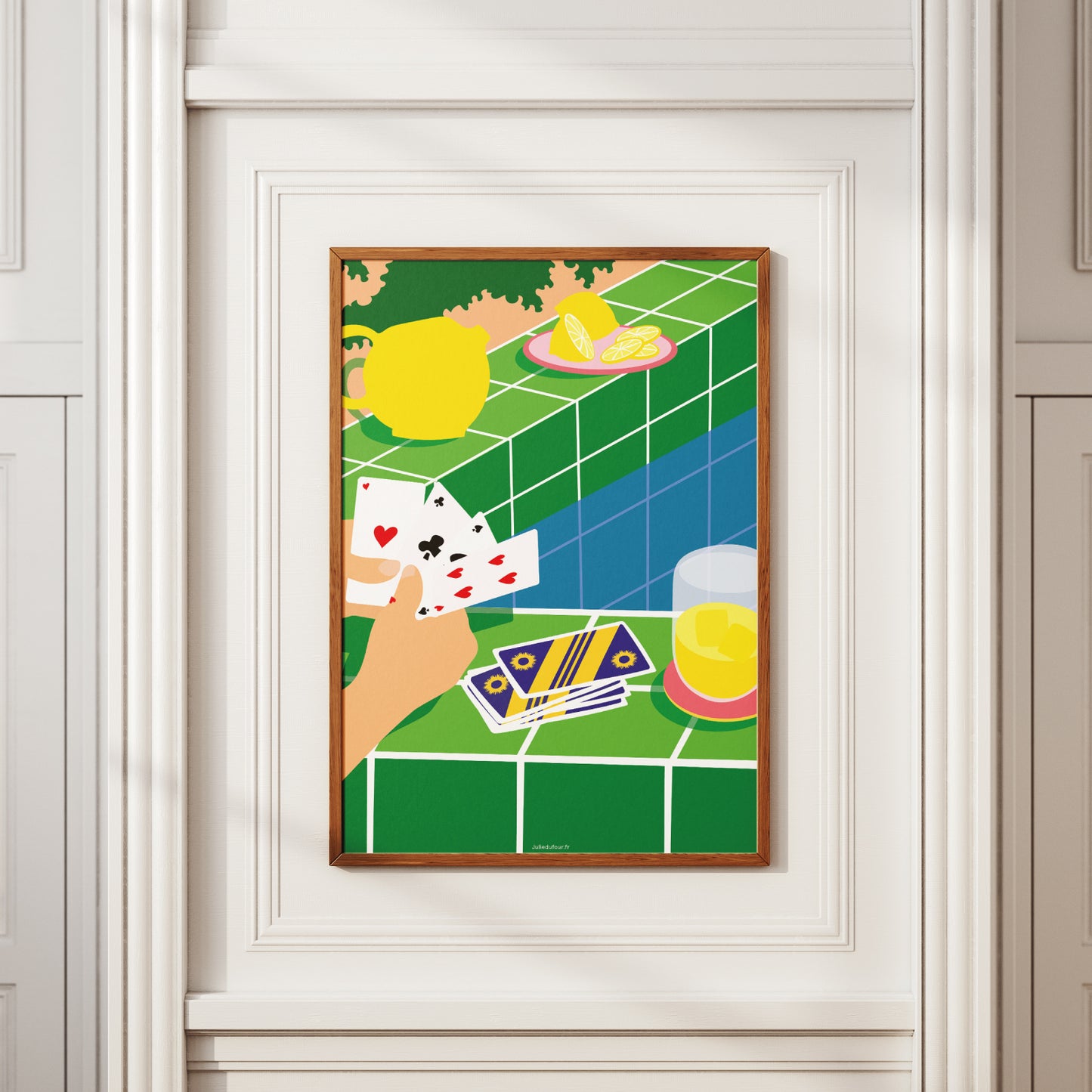 AFFICHE PROVENCE - JEU DE CARTES
