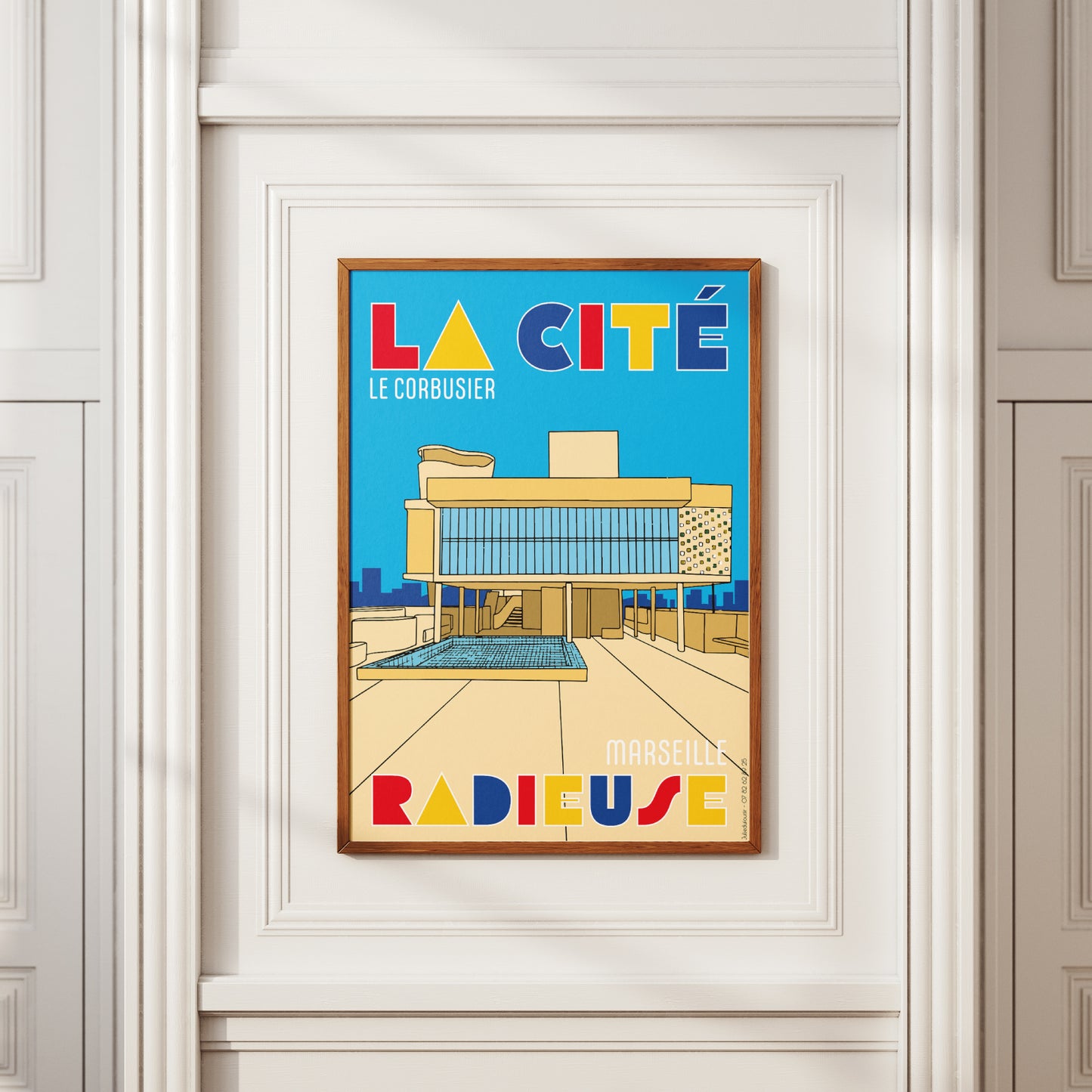AFFICHE PROVENCE - "LA CITÉ RADIEUSE" LE CORBUSIER