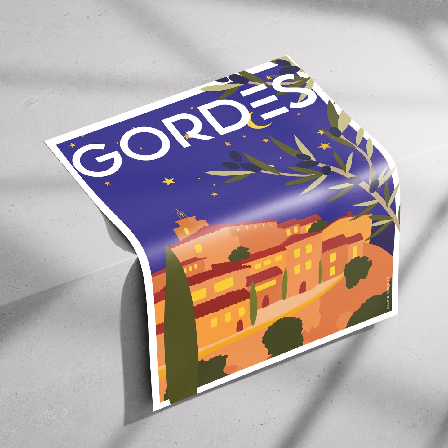 AFFICHE PROVENCE - GORDES 1