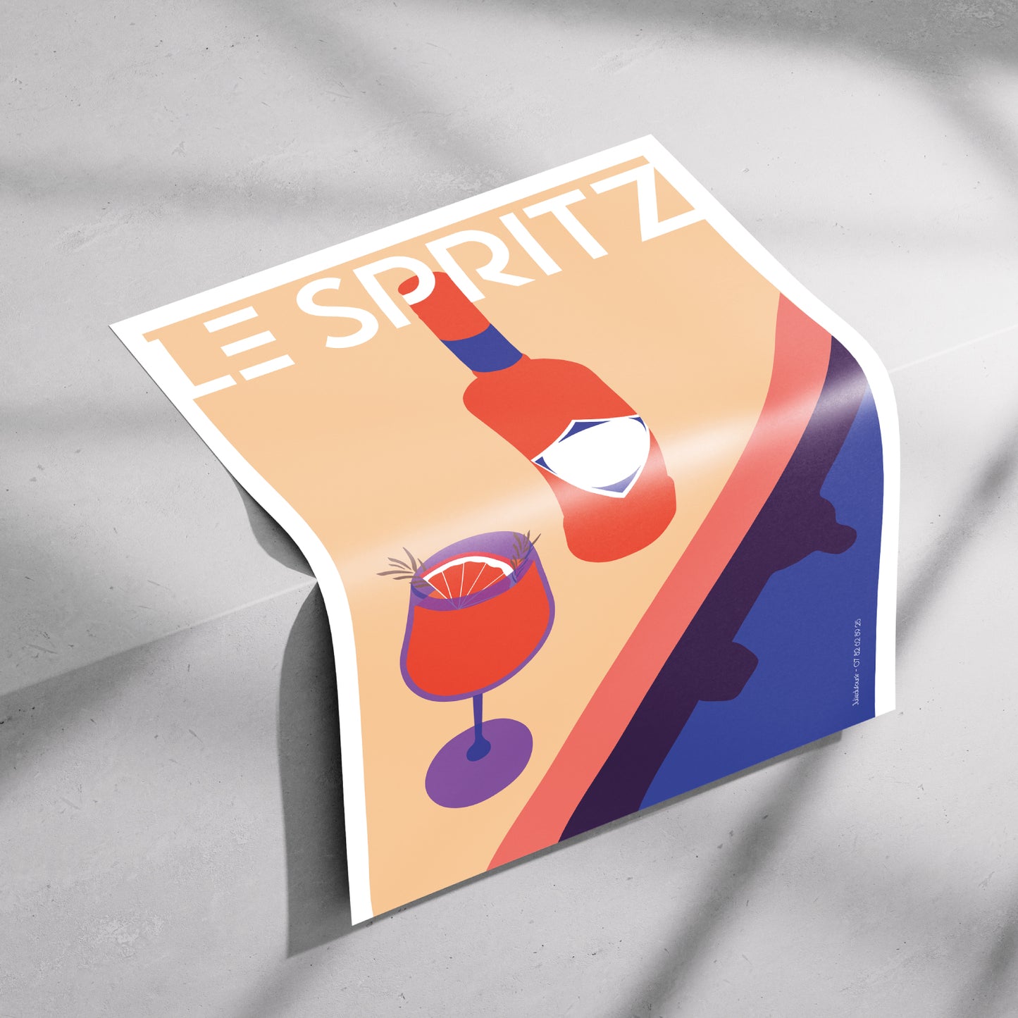 AFFICHE PROVENCE - LE SPRITZ