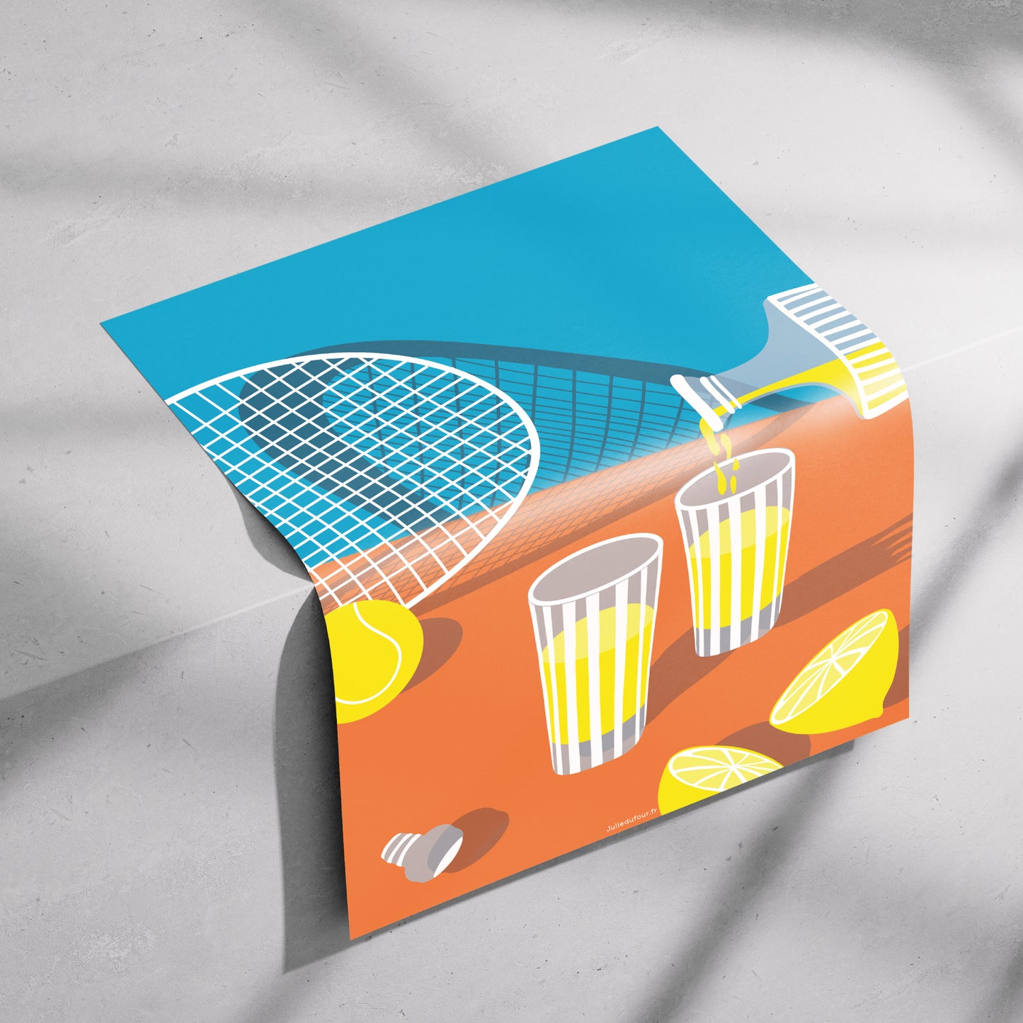 AFFICHE PROVENCE - LE TENNIS