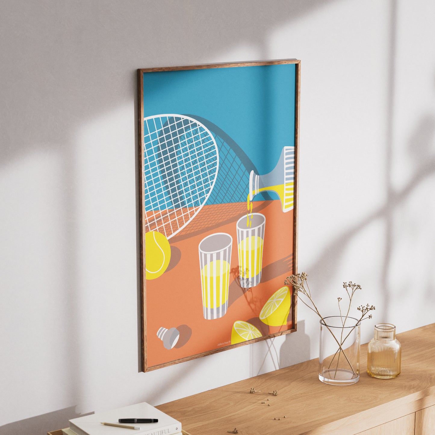 AFFICHE PROVENCE - LE TENNIS