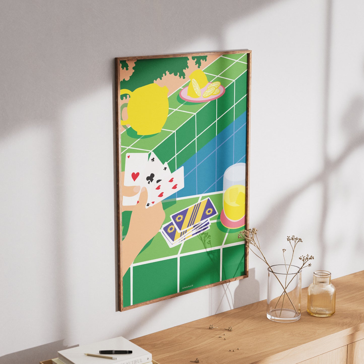 AFFICHE PROVENCE - JEU DE CARTES