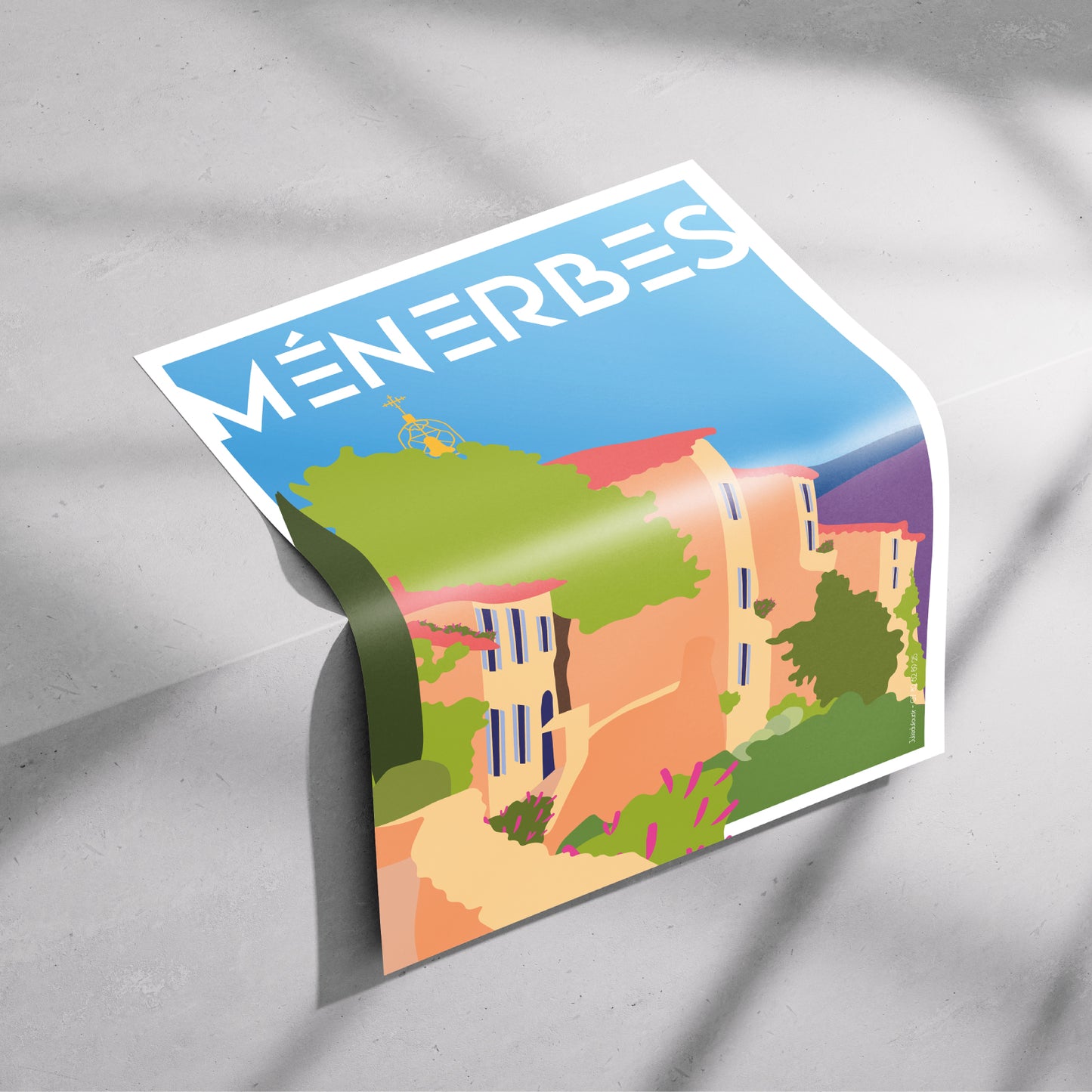 AFFICHE PROVENCE - MÉNERBES 1