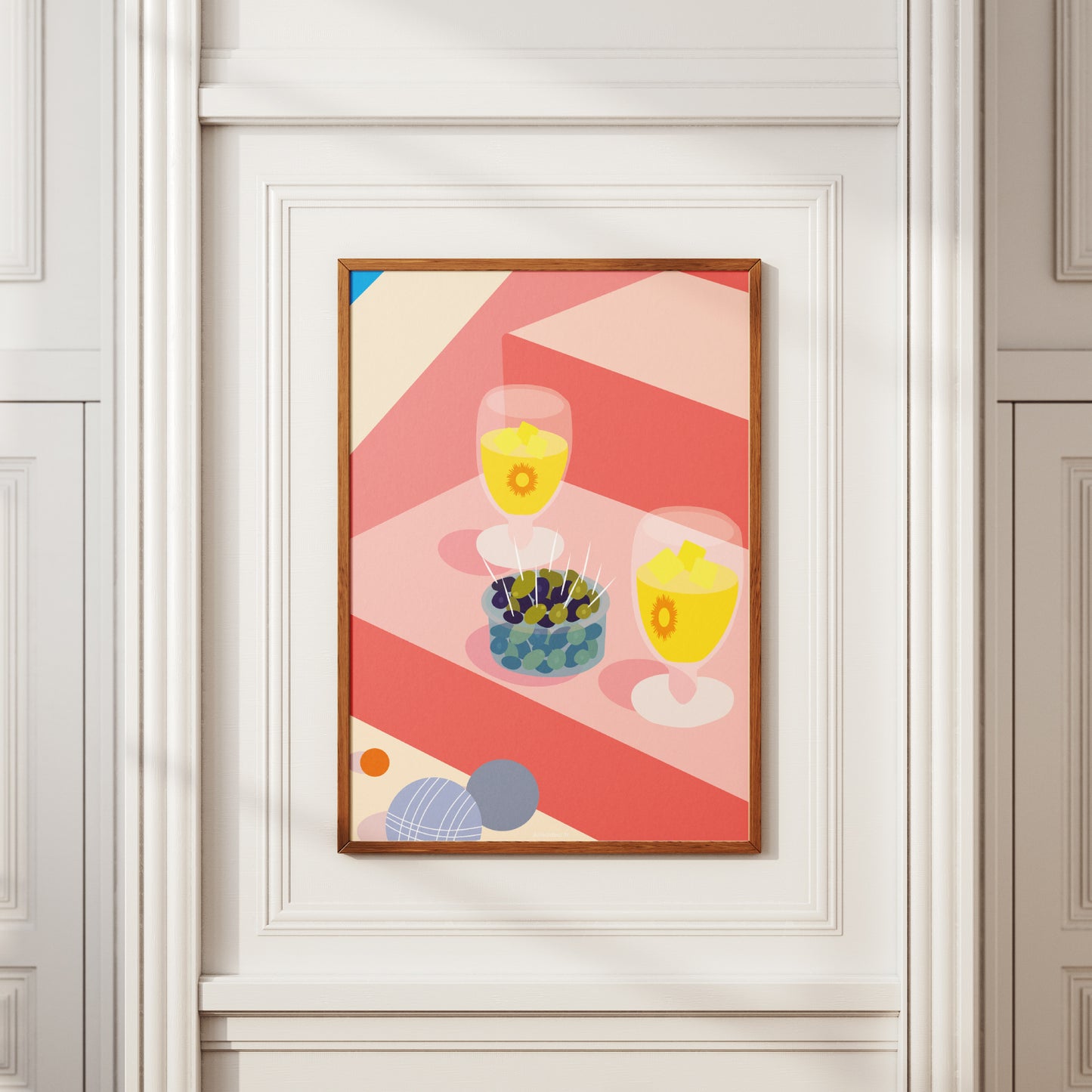 AFFICHE PROVENCE - PASTIS & PÉTANQUE